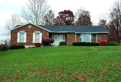 Single story brick home typical of Cardinal Valley, Kentucky